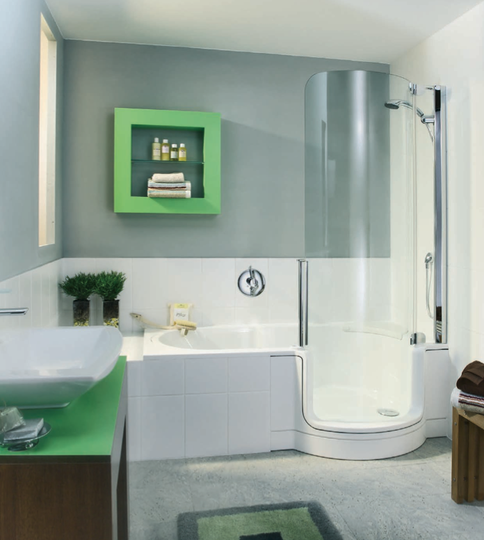 Twin Line Walk In Bathtub And Shower Combo - Small Bathroom With Walk In Shower And Tub Combinations Accessories